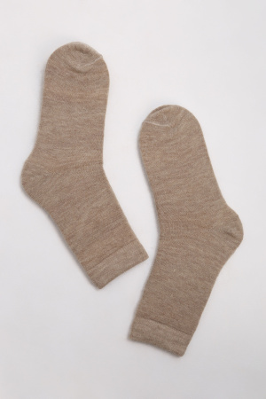 Носки 70% шерсть   (44-46, бежевый )