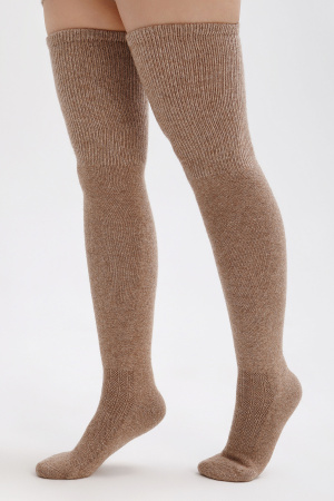 Чулки 70% шерсть ТОД (F, коричневый )
