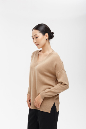 Пуловер жен 02056 каш Мунх (M-46, 1327 песочный)