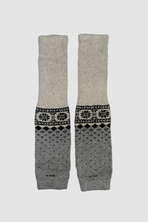 Гетры 70% шерсть ТОД (F, серый*рис)