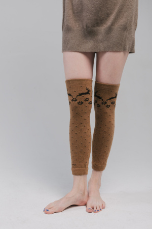 Гетры 70% шерсть ТОД (F, рыжий*рис)