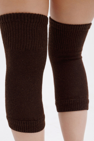 Наколенники короткие 70% шерсть ТОД (F, шоколадный)