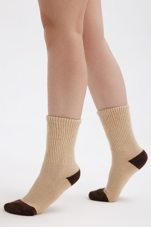 Носки 70% шерсть ТОД (37-39, беж*шок)