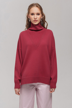 Свитер жен 12156 мунх (M-46, 1209 брусничный)