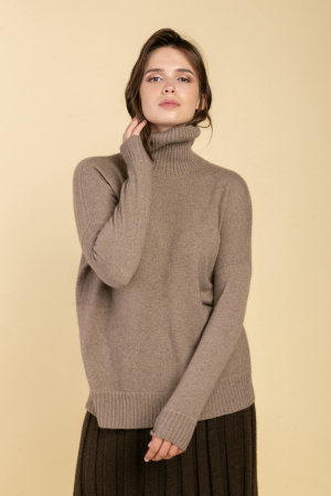 Свитер жен 12072 каш Мунх (XL-50, 57 коричневый)