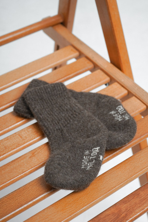 Носки дет 100% шерсть ТОД (1, шоколадный)