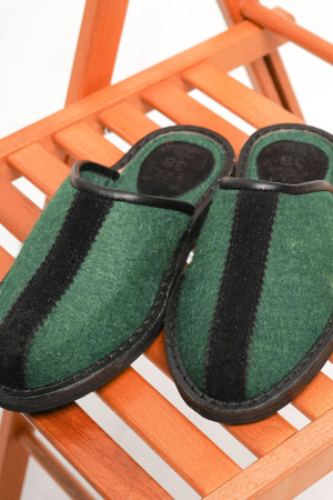 Тапочки войлочные без пятки Bogts (36-37, зеленый)