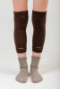 Наколенники длинные 100% шерсть ТОД (F, шоколадный)