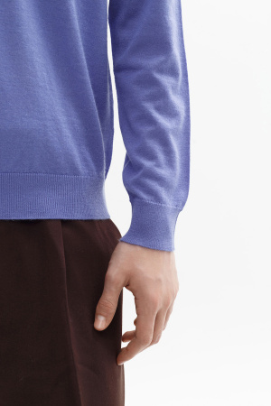 Джемпер муж KМ043844/KM045906 каш+шелк гоби (L-48, 7181 лиловый)