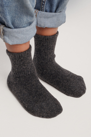 Носки дет 70% шерсть ТОД (32-34, графитовый)