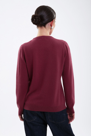 Джемпер жен 01117 каш мунх (S-44, 1209 брусничный)