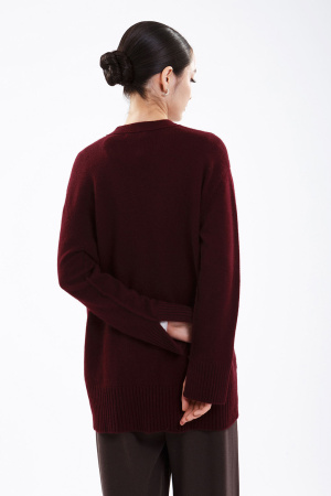Кардиган жен 07-24-201-ОС Гоеол (L-48, 1327 темно-борд)