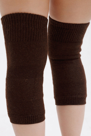 Наколенники длинные 70% шерсть ТОД (F, шоколадный)