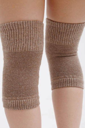 Наколенники короткие 70% шерсть ТОД (F, коричневый)