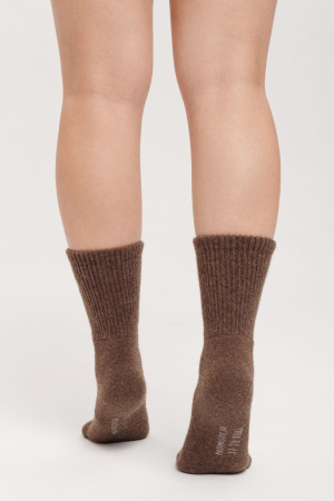 Носки 100% шерсть ТОД (34-36, шоколадный)