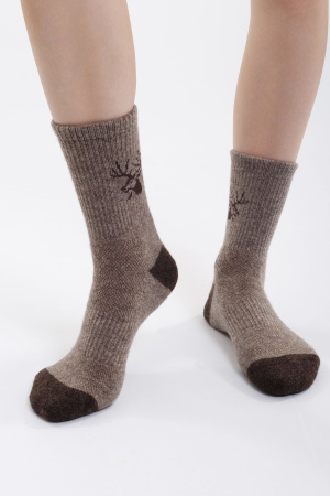 Носки 100% шерсть КАШЕМИР ХАУС (ХК) (34-36, кор*шок олень)