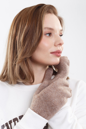 Варежки взрослые 70% шерсть ТОД (1, коричневый )