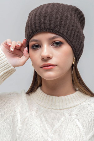 Шапка 04004-1 як мунх КХ (F, 04 темный шоколад)