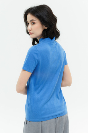 Джемпер жен шелк+каш HАD23009L БлюСкай (L-48, 450 ярко-син)