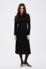 Платье 10-25-301-SL (каш+шелк) Гоеол (L-48, 4061 черн)
