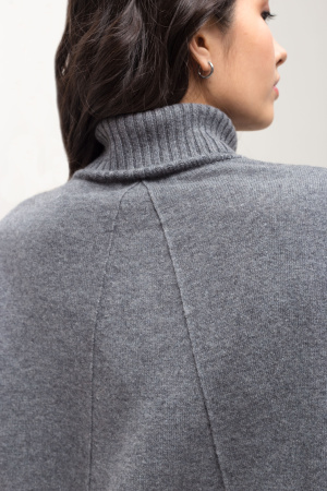 Свитер жен 12072 каш Мунх (3XL-54, 74 серый)