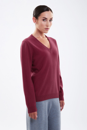 Пуловер жен 02063 каш Мунх (S-44, 1209 брусничный)