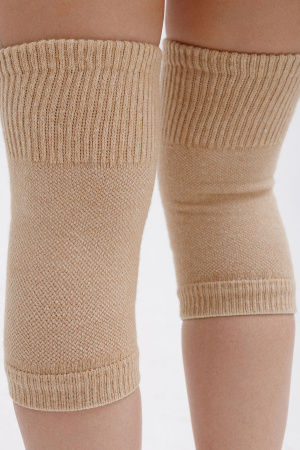 Наколенники короткие 70% шерсть ТОД (F, бежевый)