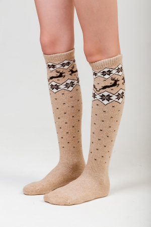 Гольфы 70% шерсть ТОД (F, бежевый*рис)