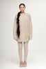 Туника жен 01386 каш (обр Абз) мунх (L, 1000 бежево-кор)
