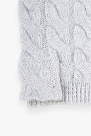 Митенки каш JA19-171Z БлюСкай  (F. 1100 меланж-паст-голуб-бел)