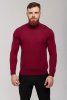 Джемпер муж с выс ворот KМ060540/KM060692 каш+шелк гоби (M-46, 46 бордо)