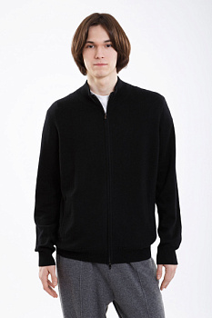 Купить кардиган из кашемира на молнии gobi. Цвет: Чёрно-синий, Коричневый, Тёмно-серый, Серебристо-серый, Графитовый, Чёрный, Светло-серый
