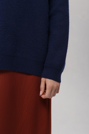 Свитер жен як 12126 Мунх (XL-50, 85 темно-синий)