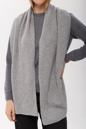 Шарф КU211860 гоби (170*30, 148/silver св-серый*серебр люрекс)