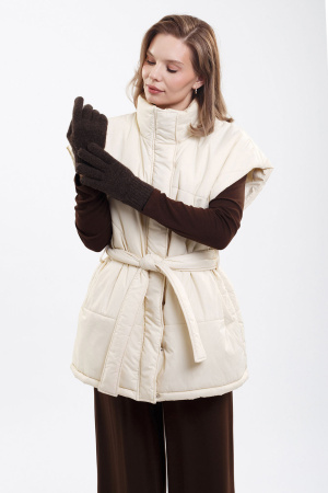 Перчатки взрослые 70% шерсть ТОД (1, шоколадный)