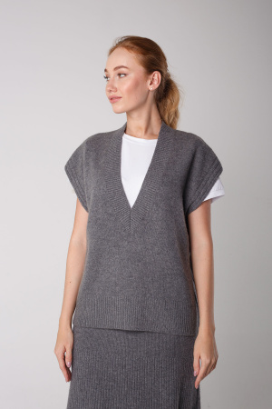 Жилет жен 06084 Мунх КХ (2XL-52, 74 серый)