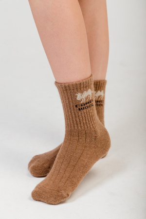 Носки 100% верб шерсть ТОД (34-36, рыжий)