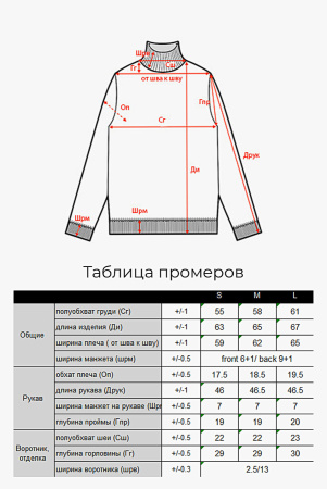 Свитер жен 12156 мунх (S-44, 1717 малиново-красный)