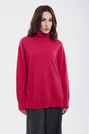Свитер жен 12180 каш Munkh (2XL-52, 1717 малиново-красный)