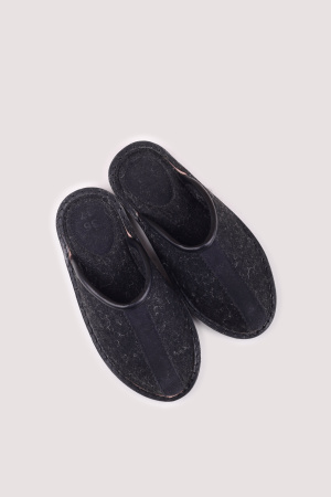 Тапочки войлочные без пятки Bogts (38-39, черный)