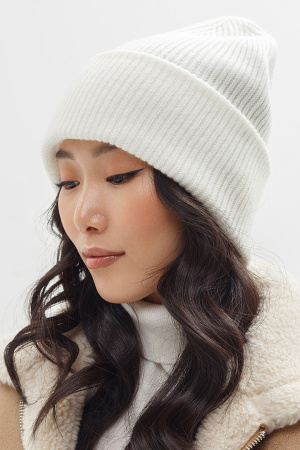 Шапка c отворотом ШК-101832 КАШЕМИР ХАУС (MAGNAG) (F, 01 белый)