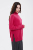 Свитер жен 12180 каш Мунх (2XL-52, 1717 малиново-красный)