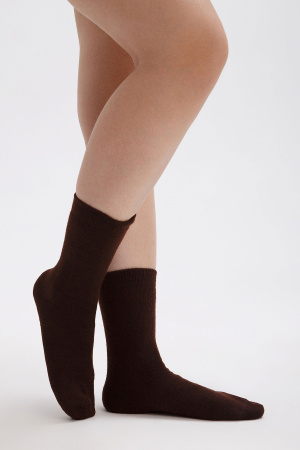 Носки 70% шерсть   (44-46, шоколадный)