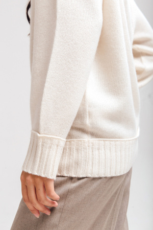 Свитер жен 12078 каш Мунх (2XL-52, 01 белый)