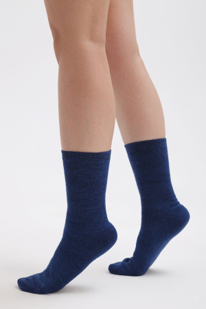 Носки 70% шерсть   (35-37, синий)