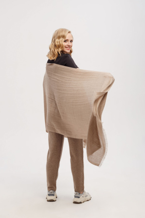 Шаль WA200001 (2АТ2112001А02500 (4112ch130)) Гоби (200*65, 57 коричневый)