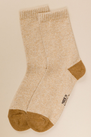 Носки 70% шерсть демисезонные ТОД (35-37, беж*рыж)