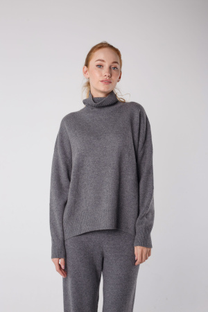 Свитер жен 12159 каш Мунх (M-46, 74 серый)