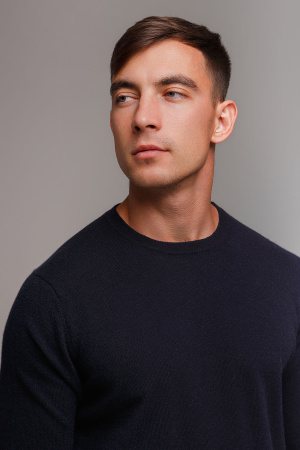 Джемпер муж КМ040800 (420169WE (416014)) гоби (L-48, 80 черно-синий)