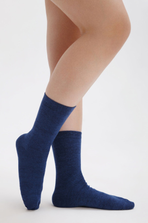 Носки 70% шерсть   (35-37, синий)